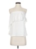 Elizabeth and James 100% Polyester White Sleeveless Blouse Size XS (estimated) - photo 1