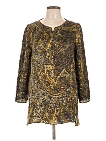 Lafayette 148 New York 3/4 Sleeve Silk Top (view 1)