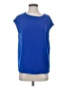 MM. LaFleur 100% Polyester Blue Short Sleeve Top Size XS - photo 1