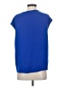 MM. LaFleur 100% Polyester Blue Short Sleeve Top Size XS - photo 2