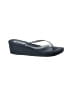 Reef Silver Black Wedges Size 5 - photo 1