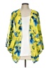 Charming Charlie 100% Polyester Yellow Kimono Size L - photo 1