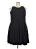 Athleta Solid Black Casual Dress Size 3X - photo 1