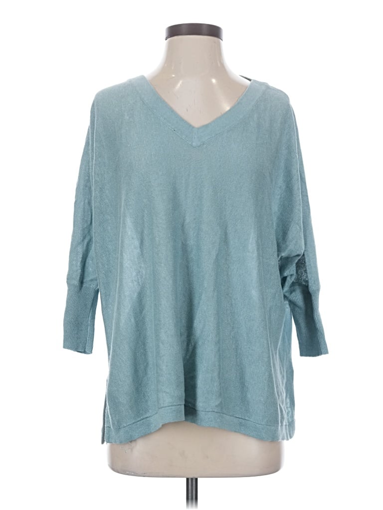 Pre-owned Garnet Hill Poncho In Teal
