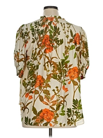 Rose + Olive Short Sleeve Blouse (view 2)