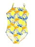 Unbranded Print Yellow One Piece Swimsuit Size 8 - photo 1