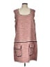 MSGM Tweed Pink Casual Dress Size EU (IT) 48 / US 12 - photo 1
