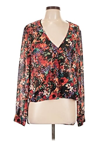 WAYF Long Sleeve Blouse (view 1)