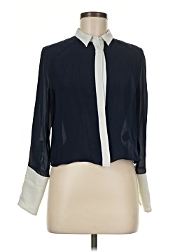 Alice + Olivia Long Sleeve Silk Top