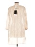Yoana Baraschi 100% Polyester Ivory 3/4 Sleeve Blouse Size L - photo 2