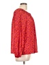 oasis 100% Silk Red 3/4 Sleeve Silk Top Size 12 - photo 4