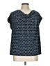 Dana Buchman Tweed Blue Short Sleeve T-Shirt Size L - photo 1