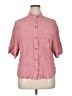 Equipment 100% Viscose Polka Dots Pink 3/4 Sleeve Button-Down Shirt Size XL - photo 1