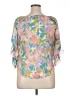 Robert Graham 100% Silk Pink 3/4 Sleeve Silk Top Size XL (estimated) - photo 2