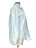 No Boundaries 100% Recycled Polyester Stripes Blue Long Sleeve Button-Down Shirt Size L - photo 4