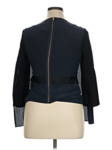 HD in Paris 3/4 Sleeve Silk Top (view 2)