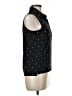 G/Fore Polka Dots Black Sleeveless Button-Down Shirt Size M - photo 4