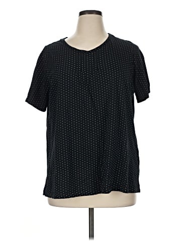 Ulla Popken Short Sleeve Henley (view 1)