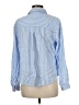 BeachLunchLounge Stripes Blue Long Sleeve Button-Down Shirt Size M - photo 2
