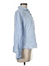BeachLunchLounge Stripes Blue Long Sleeve Button-Down Shirt Size M - photo 4