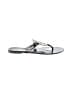 Jack Rogers Silver Flip Flops Size 10 - photo 1