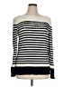 Liz Claiborne 100% Cotton Stripes Ivory Pullover Sweater Size XL - photo 1