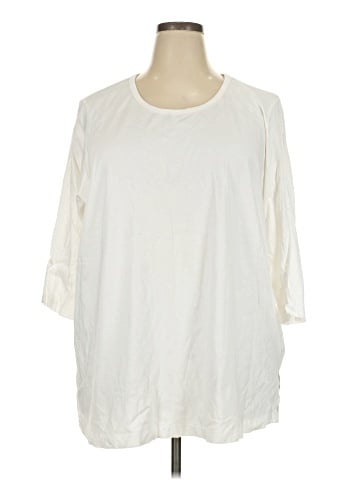 Woman Within 3/4 Sleeve T-Shirt (view 1)
