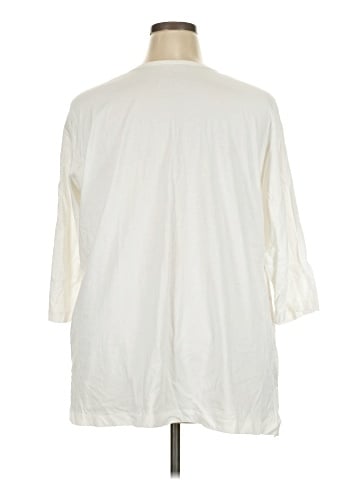 Woman Within 3/4 Sleeve T-Shirt (view 2)