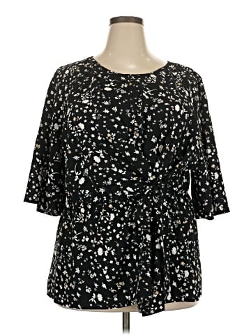 Lane Bryant Outlet 3/4 Sleeve Blouse (view 1)