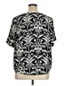 Croft & Barrow 100% Polyester Black Short Sleeve Blouse Size 1X - photo 2