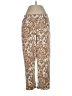 Susan Graver Print Brown Casual Pants Size S - photo 1