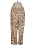 Susan Graver Print Brown Casual Pants Size S - photo 2