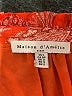 Maison d' Amelie 100% Polyester Orange Sleeveless Blouse Size S - photo 7