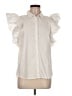 BP. 100% Cotton Ivory Short Sleeve Blouse Size M - photo 1
