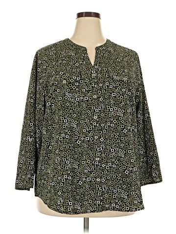 Notations 3/4 Sleeve Blouse (view 1)