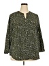Notations Green 3/4 Sleeve Blouse Size 2X - photo 1