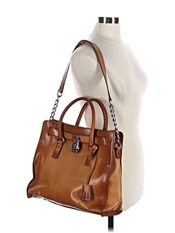 MICHAEL Michael Kors Leather Satchel (view 2)