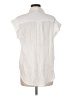 Pure Navy 100% Linen Ivory Short Sleeve Blouse Size M - photo 2