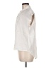 Pure Navy 100% Linen Ivory Short Sleeve Blouse Size M - photo 5