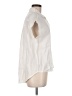 Pure Navy 100% Linen Ivory Short Sleeve Blouse Size M - photo 4