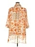 Rose + Olive Orange 3/4 Sleeve Button-Down Shirt Size 2X - photo 2
