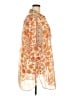 Rose + Olive Orange 3/4 Sleeve Button-Down Shirt Size 2X - photo 4