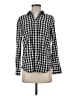 St. John's Bay 100% Cotton Checkered-gingham Black Long Sleeve Button-Down Shirt Size S - photo 1