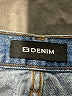 EB Denim 100% Cotton Color Block Blue Jeans Size 33 waist - photo 7