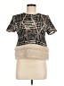 Katharine Kidd Houndstooth Silver Short Sleeve T-Shirt Size 6 - photo 1