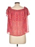 Decree 100% Polyester Pink Short Sleeve Blouse Size L - photo 2