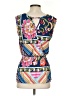 Robert Louis Blue Sleeveless Blouse Size S - photo 2