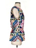 Robert Louis Blue Sleeveless Blouse Size S - photo 4