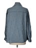 Unbranded 100% Polyester Checkered-gingham Blue Long Sleeve Blouse Size L - photo 2