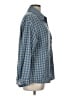 Unbranded 100% Polyester Checkered-gingham Blue Long Sleeve Blouse Size L - photo 4